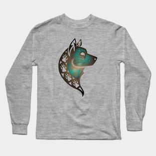 The Wolf (Aqua) Long Sleeve T-Shirt